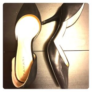 Tahari Black Kitten Heels